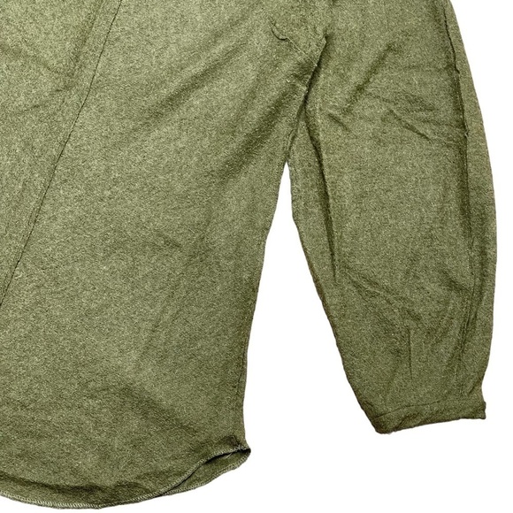 Isabel Marant Sweater Small Puffed Sleeve Pullover Alpaca Wool Dark Green - Picture 4 of 13